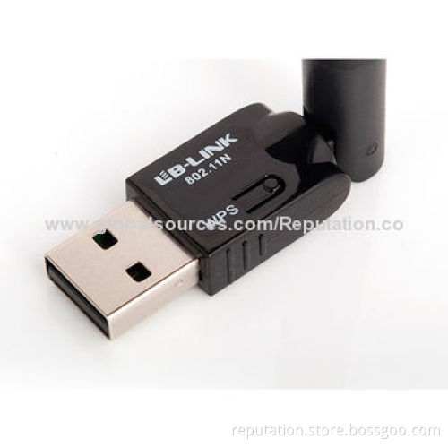 USB 802.11n 150Mbps Mini Wireless LAN Adapter, Supports WPS Key Encryption